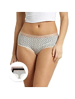 Dámské bavlněné kalhotky 3 ks DIM LES POCKETS COTTON BOXER 3x - DIM - bílá