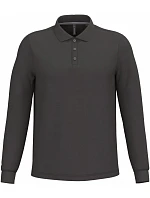 Kariban K 243 Pánské piqué polo s dlouhým rukávem 20.K243 dark grey Kariban K 243 Pánské piqué polo s dlouhým rukávem 20.K243 dark grey