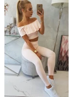 Frill set pudr růžový