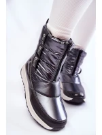 Dámské sněhule Big Star model 21601734 Tmavě šedé - Big Star Shoes Dámské sněhule Big Star model 21601734 Tmavě šedé - Big Star Shoes