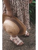 Dětské pletené nazouvací sandály Růžove Tracy Dětské pletené nazouvací sandály Růžove Tracy