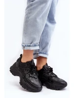 Dámské Sportovní Boty Sneakersy Masivní Černé model 21633103 - EVENTO