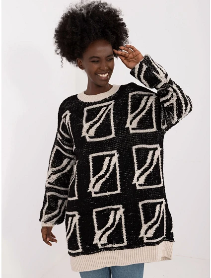 Sweter BA SW model 20301486 czarny - FPrice Sweter BA SW model 20301486 czarny - FPrice