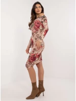 Šaty DHJ SK 18688 1.52 béžové Šaty DHJ SK 18688 1.52 béžové