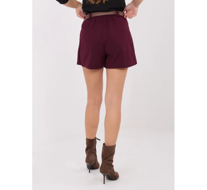 Szorty IT SN model 21782490 bordowy - FPrice Szorty IT SN model 21782490 bordowy - FPrice