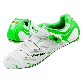 Pánské cyklistické sport boty Sonic SRS M 80151012 59 Bílá se zelenou - Northwave Pánské cyklistické sport boty Sonic SRS M 80151012 59 Bílá se zelenou - Northwave