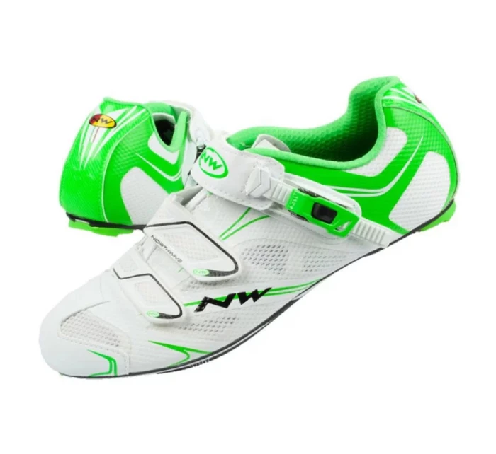 Pánské cyklistické sport boty Sonic M  Bílá se zelenou model 21117127 - Northwave