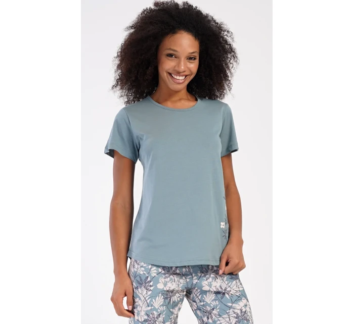 Dámské pyžamo kapri model 20711908 - Vienetta Dámské pyžamo kapri model 20711908 - Vienetta