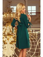 Zelené dámské šaty s mašlemi model 5943391 - numoco