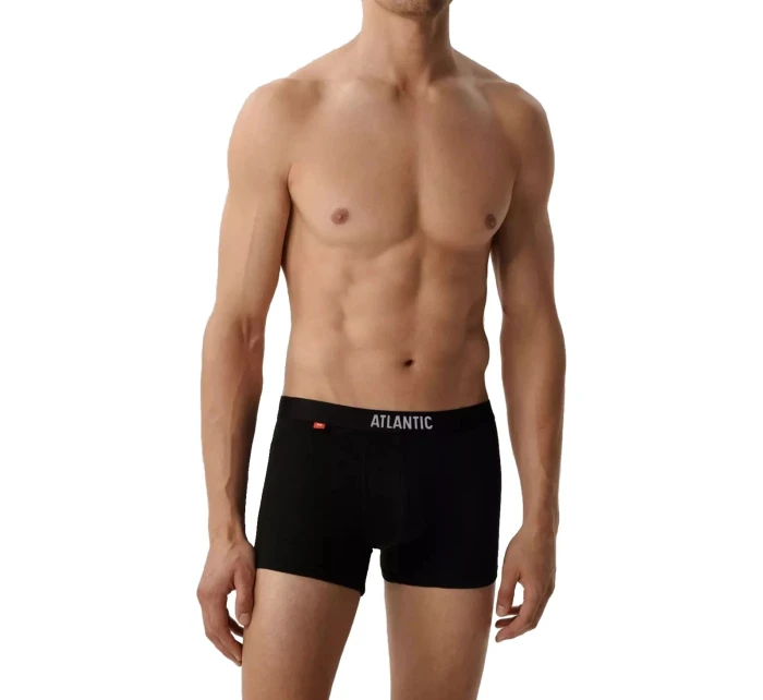 Pánské boxerky 3 pack 011 black - Atlantic