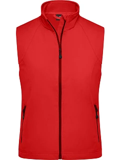 Daiber JN 1023 Dámská 3-vrstvá softshellová vesta 02.1023 red
