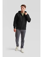 Fruit of the Loom Premium Hooded Sweat Jacket Mikina s kapucí 16.2034 heather grey Fruit of the Loom Premium Hooded Sweat Jacket Mikina s kapucí 16.2034 heather grey
