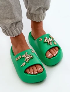 Dámské lehké pěnové pantofle se ozdobami model 20455567 - Kesi