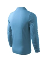 Single J. LS polokošile pánská azurově modrá