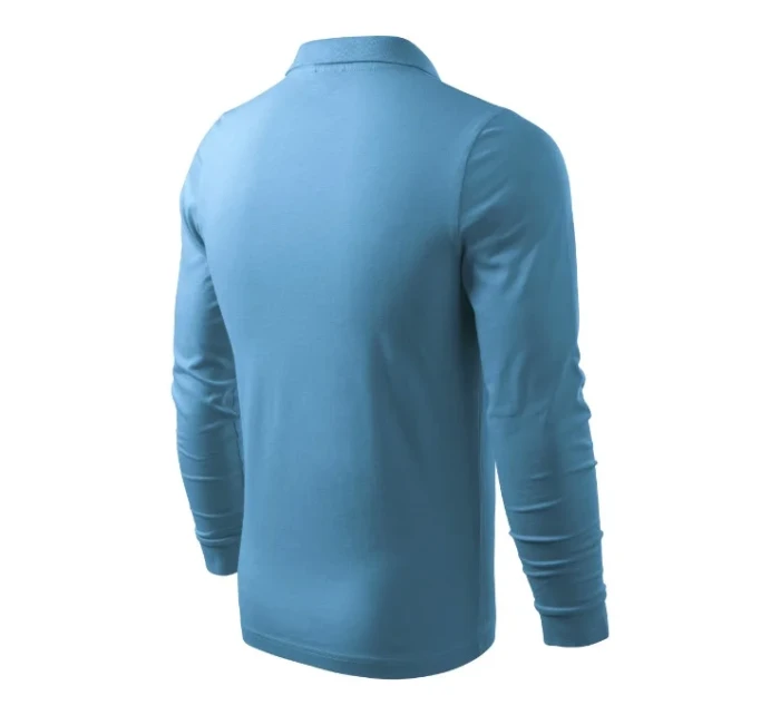 Single J. LS polokošile pánská azurově modrá