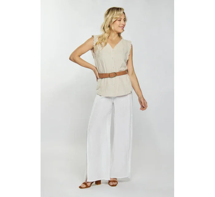 Dámská Mušelínová halenka Béžová - Monnari