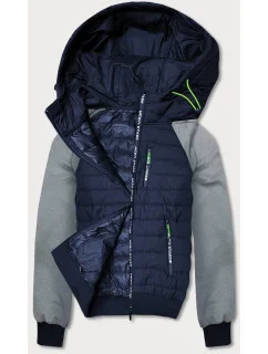 Tmavě pánská sportovní bunda model 18416151 - J.STYLE