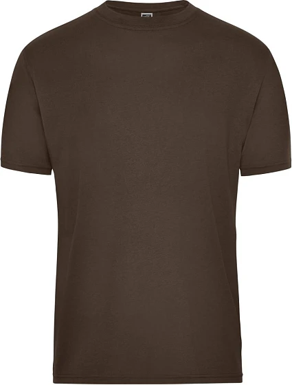 Daiber JN 1808 Pánské pracovní tričko z bio bavlny - Solid 02.1808 brown Daiber JN 1808 Pánské pracovní tričko z bio bavlny - Solid 02.1808 brown