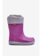 Dětské holinky s vycpávkou Snow Wave Gokids 981 fialové Dětské holinky s vycpávkou Snow Wave Gokids 981 fialové