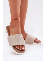 Dámské Pantofle Big Star RR274A102 Béžové Dámské Pantofle Big Star RR274A102 Béžové