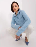 Sweter AT SW  jasny niebieski model 19005959 - FPrice