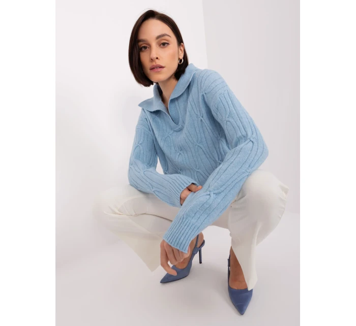 Sweter AT SW  jasny niebieski model 19005959 - FPrice