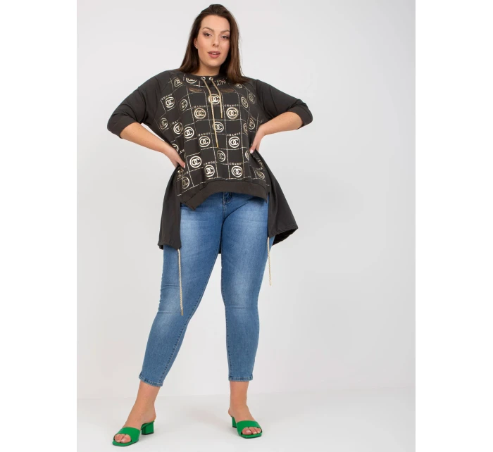 Šaty RV SK 7726.56P tmavá khaki