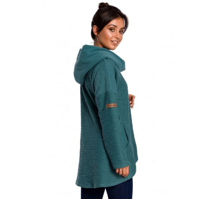 B131 Svetr s vysokým límcem - indigo