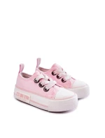 Dětské látkové tenisky BIG STAR KK374052 Růžová Dětské látkové tenisky BIG STAR KK374052 Růžová