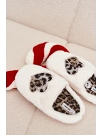Dámské chlupaté papuče srdíčka – šedé Amandra Dámské chlupaté papuče srdíčka – šedé Amandra