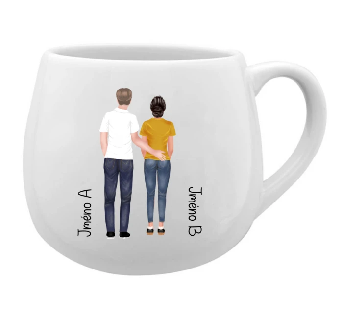 Personalizovaný keramický hrníček s párem 