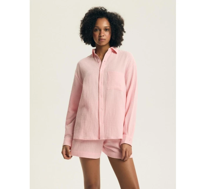 Henderson Dámské pyžamo 44493 Eleni délka/r S-3XL Muslin pruhovaný