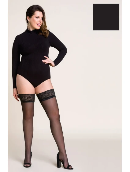 Gabriella Calze 15 DEN Plus Size kód 164 barva:nero Gabriella Calze 15 DEN Plus Size kód 164 barva:nero