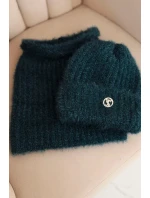 Dámská souprava čepice a šály zimní s ozdobným mořská model 21461098 - K-Fashion