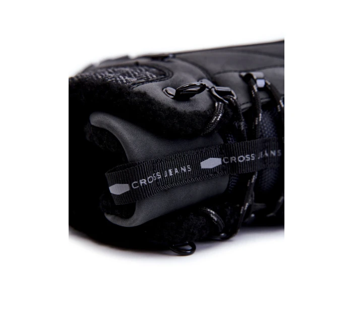 Pánské zateplené boty Trekingové boty Cross Jeans KK1R4022C Černe