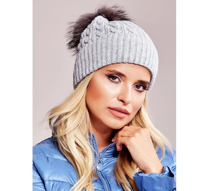 Dámská čepice AT CZ 173501 šedá