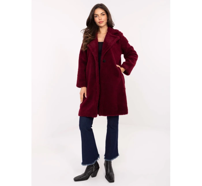 Kabát IT EN 88121.01P bordó