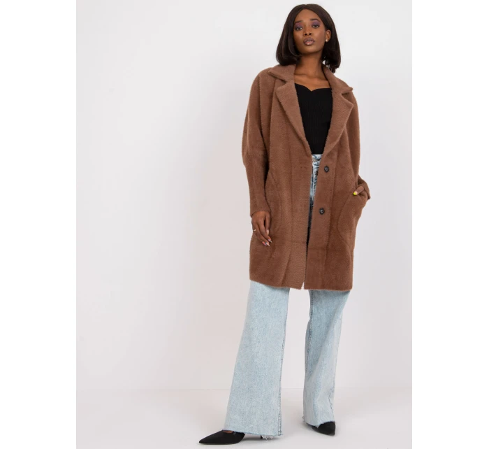 Dámský kabát MBM PL model 21321652 hnědý - FPrice Dámský kabát MBM PL model 21321652 hnědý - FPrice