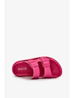 Lehké dámské pěnové pantofle s přezkami Big Star Fuchsia Lehké dámské pěnové pantofle s přezkami Big Star Fuchsia