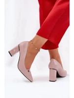 Elegantní dámské lodičky na podpatku Vinceza – růžové Elegantní dámské lodičky na podpatku Vinceza – růžové