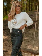 Sukně M767 - Makadamia Sukně M767 - Makadamia