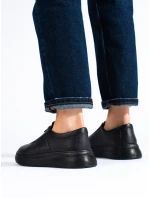 Krásné  polobotky černé dámské bez podpatku