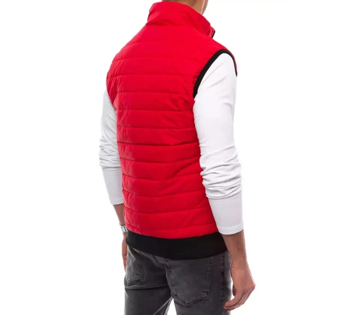 Pánská prošívaná červená vesta Dstreet model 21964311 - FashionStreet
