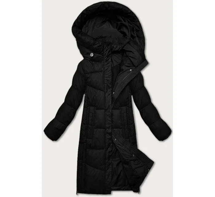 Černá dámská zimní bunda s kontrastní podšívkou model 21248800 - Glakate