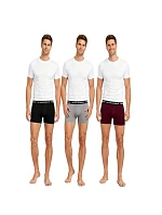 Le Coq Sportif pánské boxerky 3PAK černé šedé vínové Le Coq Sportif pánské boxerky 3PAK černé šedé vínové