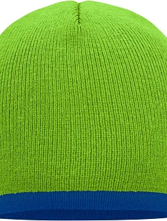 MB Pletená čepice s kontrastním lemem 03. lime model 22496237 - Daiber