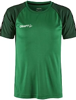 Craft Teamwear Squad Go Contrast Jersey Jr Dětské kontrastní sportovní tričko 82.2727 team green/ivy