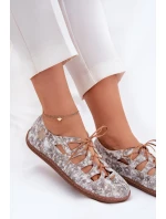 Kožené Baletky S Výřezy Maciejka 06835-25/00-1 Zlaté