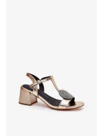 Sandály na podpatku model 211643 Step in style Sandály na podpatku model 211643 Step in style