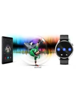 GIEWONT Vertex SmartCall GW450-4 Silver/Carbon Silicone Smartwatch